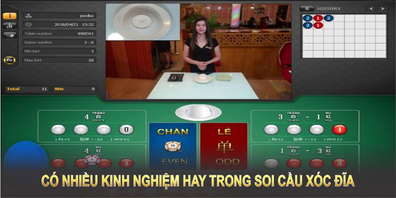 Có nhiều kinh nghiệm hay trong soi cầu xóc đĩa