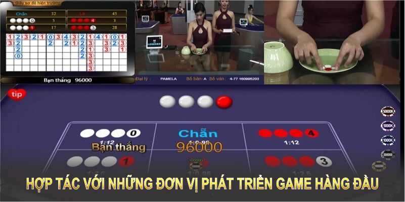 Nền tảng hợp tác với những đơn vị phát triển game hàng đầu 