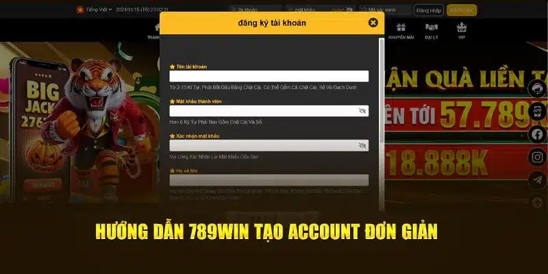 Hướng dẫn 789WIN đăng ký acc game cho newbie