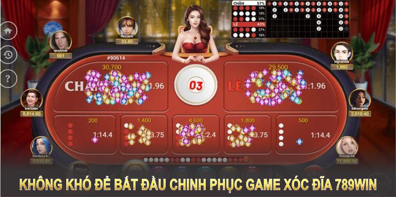 Không khó để bắt đầu chinh phục game Xóc Đĩa 789WIN